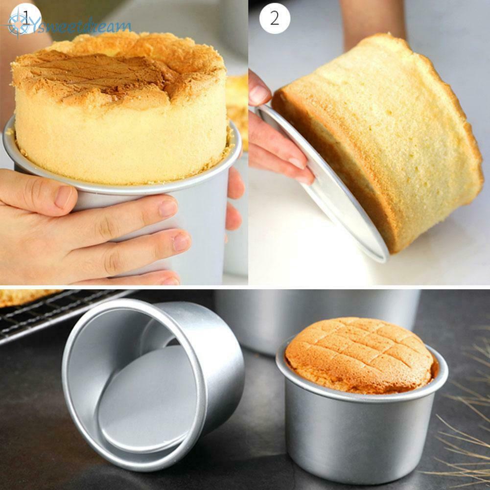 6 Inch Round Mini Cake Pan Removable Bottom Pudding Mold DIY Baking