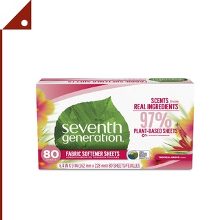 Seventh : SVGTPG-80* แผ่นอบผ้า Generation Dryer Sheets Fabric Softener, Tropical Grove, 80 Sheets