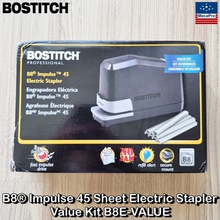 BOSTITCH® B8® Impulse 45 Sheet Electric Stapler Value Kit B8E-VALUE เครื่องเย็บกระดาษ ไฟฟ้า เย็บได้มากถึง 40 แผ่น