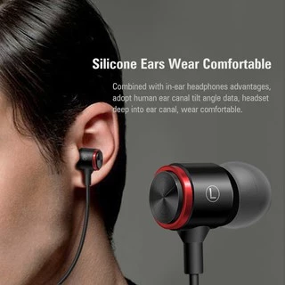 หูฟังสเตอริโอโลหะ SPRISE Extra Bass มาพร้อมกับเคสหูฟัง ระบบตัดเสียงรบกวน สายต่อแบบ Universal 3.5mm