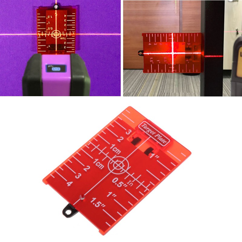 Sel Magnetic Red Target Plate For Line Laser Level Distance