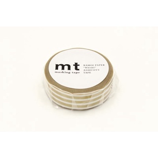 mt masking tape border gold 2 (MT01D390) / เทปตกแต่งวาชิ ลาย border gold 2 แบรนด์ mt masking tape ประเทศญี่ปุ่น