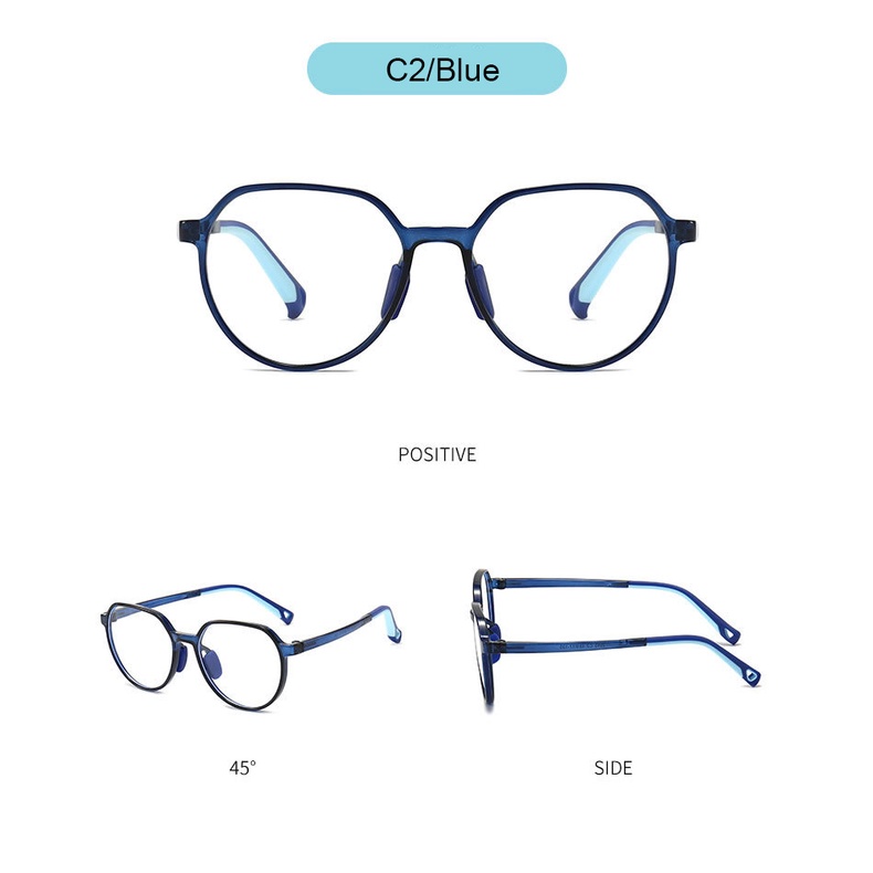 แว่นตาเด็ก แว่นตากรองแสงสีฟ้า รุ่น2292 ป้องกันรังสี กรองแสงคอมพิวเตอร์ มือถือ สำหรับเด็ก3-12ปี - รูปที่ 3