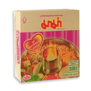 มาม่า บะหมี่กึ่งสำเร็จรูป รสเย็นตาโฟต้มยำหม้อไฟ 60 กรัม x 30 ซอง Mama Instant Noodles Yentafo Flavour 60 g x 30