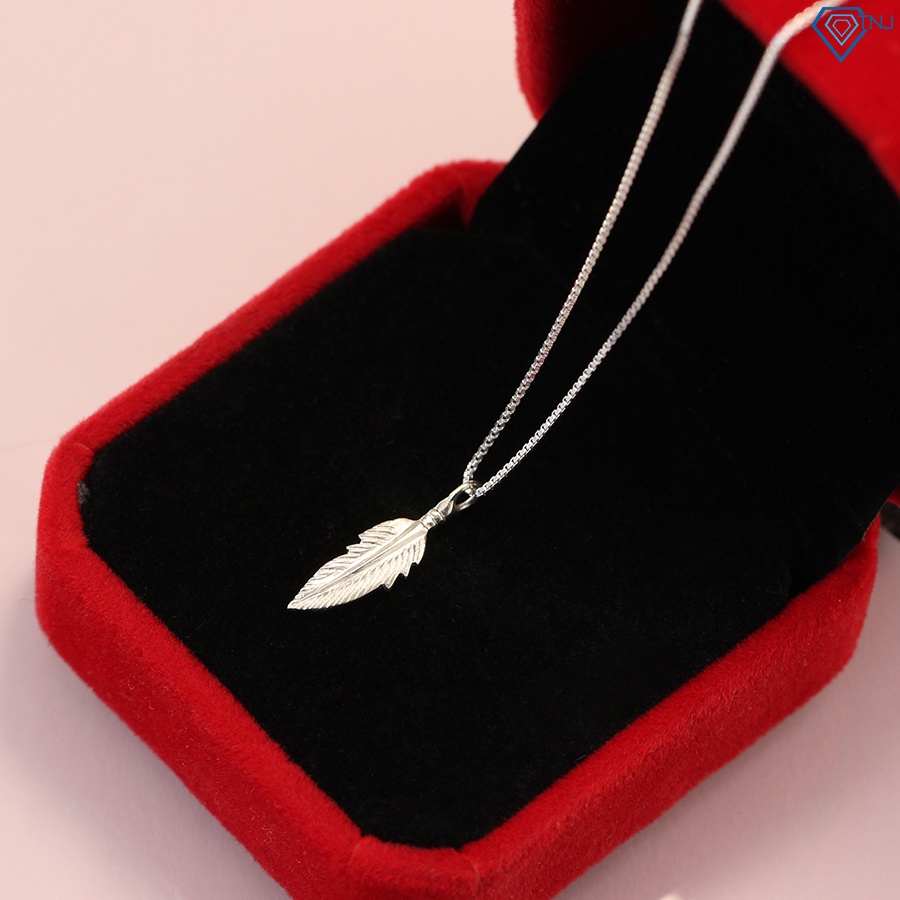 สร้อยคอผู้หญิงเงินแท้ใบสวย DCN0341 - TNJ Jewelry
