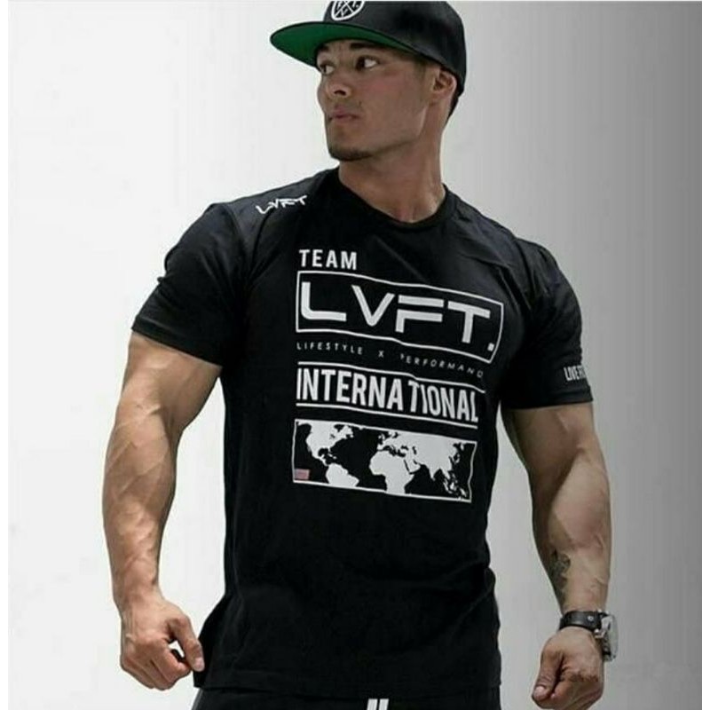LVFT.interional.เสื้อยิมผู้ชาย.ผ้าฝ้าย 100%