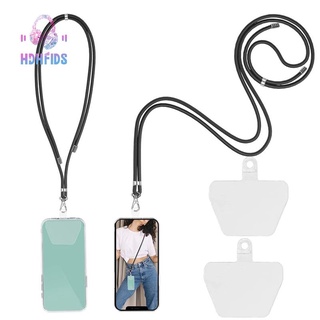 Phone Strap, Hanging Mobile Phone Lanyard Holder with 2 Pieces Clear Patch Universal Cell Phone Lanyard