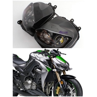 ชุดไฟหน้า kawasaki z1000 ไฟหน้าLED Z1000ปี2014-15-16-17-18 จำหน่ายชุดไฟหน้า kawasaki z1000ไฟหน้ามอเตอร์ไซค์บิ๊กไบค์