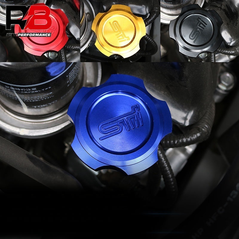 จัดแต่งทรงผมรถ STI อลูมิเนียมฝาครอบน้ํามันเครื่องการใช้ Filler ถังสําหรับ Subaru XV WRX Legacy Outback Impreza Forester