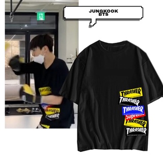 เสื้อยืด พิมพ์ลายโลโก้ kpop jungkook bts traser สไตล์เกาหลี (KAOS Version)