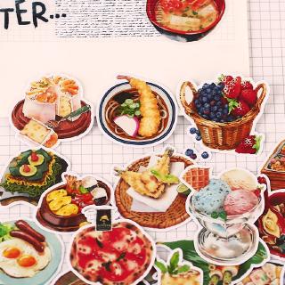 ❀ Delicious Daily Food Q-2 Mini Diary สติ๊กเกอร์ ❀ 24Pcs/set Album Scrapbooks Mixed DIY Decor สติ๊กเกอร์