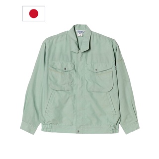 PETICOOL Shirt Jacket, Long Sleeves, Full open, Double pocket, Blouson shirt[ Japanese work wear] UN640