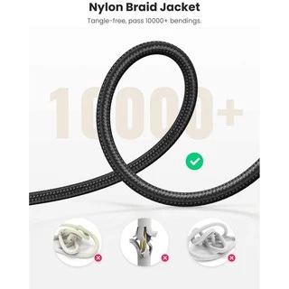 UGREEN รุ่น AV112 สาย AUX 3.5mm แจ๊คต่อสัญญาณ สายยาว 0.5 - 5m สายแบบถัก