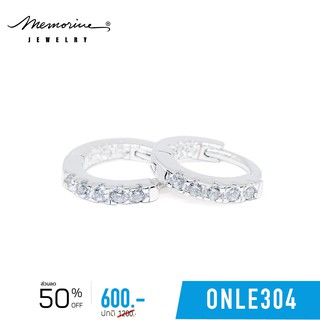 Memorine Jewelry ต่างหูเงินแท้ 925 ฝังเพชรสวิส (CZ) : ONLE304