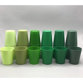 แก้วน้ำ 6.5oz แก้วน้ำดื่มพลาสติก หลากสี S1🥤 เซ็ต 1 แพ็ค บรรจุ 10 ใบ by innotrend
