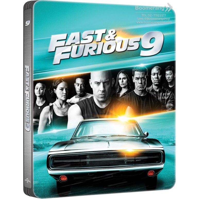 Fast &amp; Furious 9 /เร็ว...แรงทะลุนรก 9 (4K+Blu-ray Steelbook) (4K/BD มีเสียงไทย มีซับไทย) (ปกนักแสดง) (Boomerang)