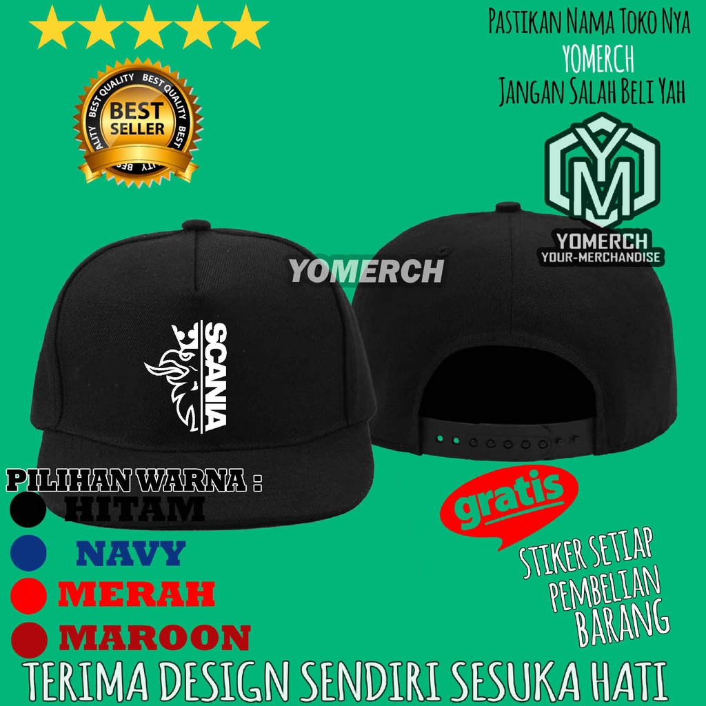 SCANIA BUS Snapback Hat / COOL SCANIA BUS YM02 YOMERCH
