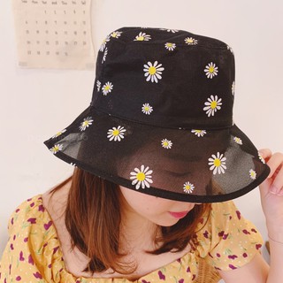 หมวกเดซี่ ซีทรู Daisy bucket hat