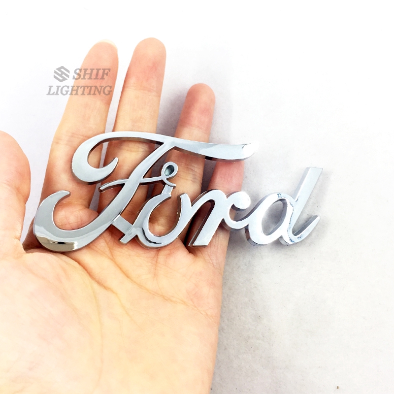 1 X ABS Chrome FORD Letter โลโก้ Auto Trunk ฝาปิดสัญลักษณ์ป้ายสติกเกอร์รูปลอกสําหรับ FORD - รูปที่ 3