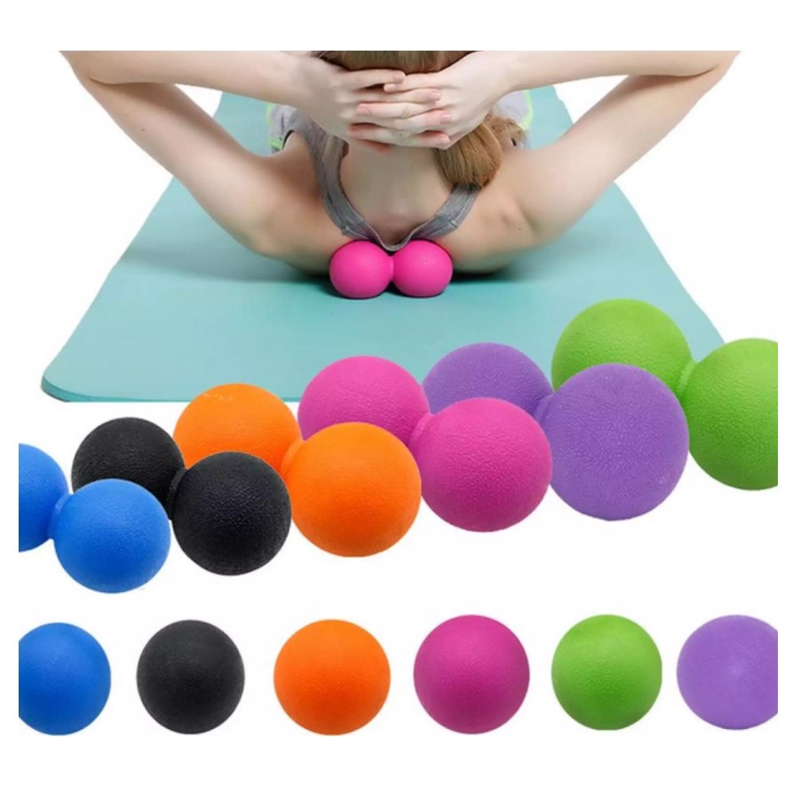 Lacrosse Fitness Crossfit Peanut Ball Trigger Point Yoga Ball ออกกําลังกายนวด