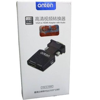 ตัวแปลง Onten VGA to HDMI Adapter With Audio (OTN-7508)