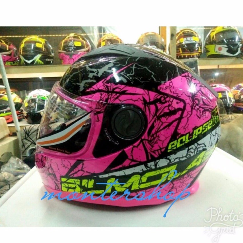 หมวกกันน็อค BILMOLA ECLIPSE NO.1 สีชมพู Size L