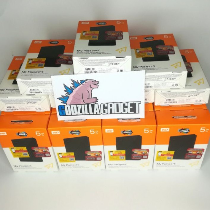 5 TB HDD EXT (ฮาร์ดดิสก์พกพา) WD MY PASSPORT BLACK (WDBPKJ0050BBK) ประกัน SYNNEX 3Y