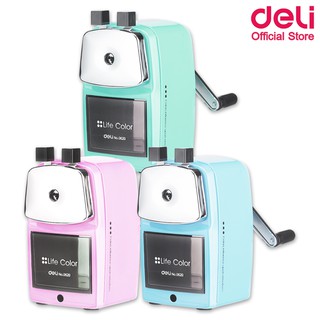 Deli 0620F Pencil Sharpener เครื่องเหลาดินสอแบบยืดโต๊ะ กบ อุปกรณ์นักเรียน ดินสอไม้ เครื่องเขียน