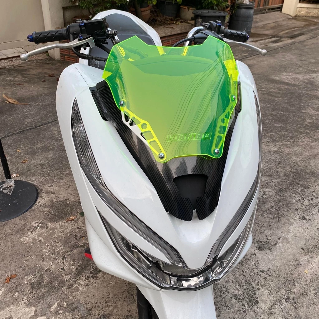 ชิวหน้า PCX 2018-2020 ทรงซิ่ง V1 สีเขียวสะท้อนแสง thumbnail 5