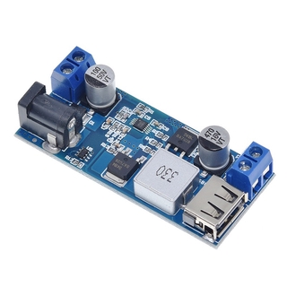 DC-DC 24V / 12V ถึง 5V 5A ขั้นตอนลงแหล่งจ่ายไฟ Buck Converter โมดูลการชาร์จแบบ USB Step-down แทนที่ LM2596S