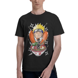 ผ้าฝ้ายคอกลมNaruto Ninja Ramen Men T เสื้อผ้าฝ้าย 100% เสื้อ Hipster แขนสั้น Crewneck Tees เสื้อยืดสตรีfrom S-4XL