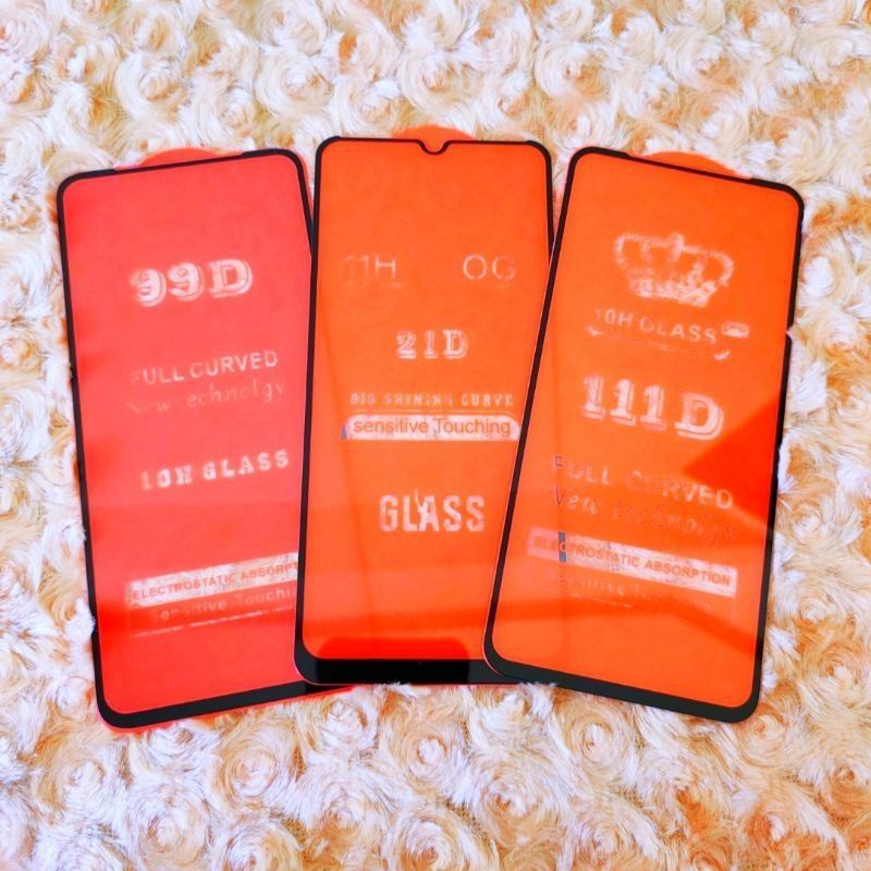 LAYAR TEMPER GLASS FULL Glass SCREEN 9D-111D AL TYPE VIVO Y20 .Y20S Y12S Y20i Y12 Y15. Y17. ย19.โวลต