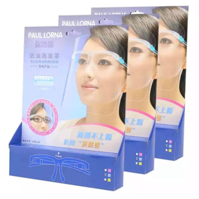 พร้อมส่ง !!! face shield แว่นใส พร้อมกล่อง