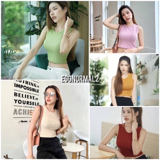 TOPSHOP🌈T74 คร๊อบแขนกุด #NEW IN#💗Casual Style❤💖