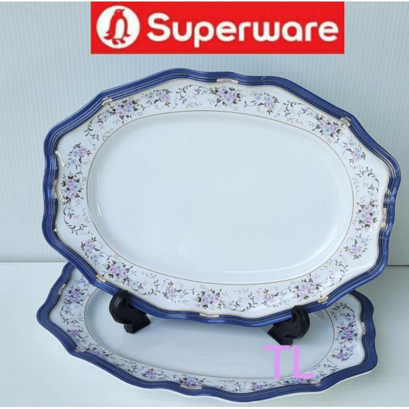 ซุปเปอร์แวร์จานเปล10.5"=2ชิ้น (ไม่มีกล่อง) ลายลิตเติ้ล บูลเก้