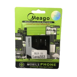 Meago Battery แบตเตอรี่ รุ่น Lava 353(blv-31) ความจุ 1250 mAh