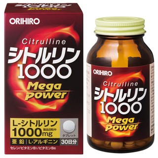 Orihiro Citrulline Mega พลังงาน 1000 / 240 แท็บเล็ต / 30 วัน / ไดอารี่ / ส่งตรงจากญี่ปุ่น