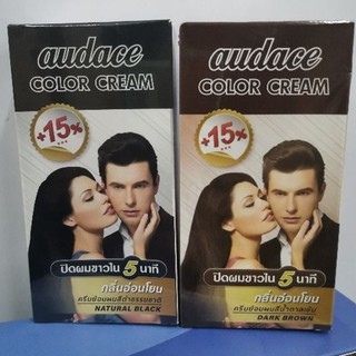 Audace Color Cream 13g. ครีมย้อมผมปิดผมขาวใน 5 นาที +15%