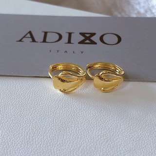 ADIZO เครื่องประดับเคลือบ ทองแท้ 18K ต่างหู Lajourée