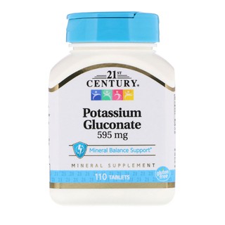 KETO *คีโต* 21st Century Potassium โพแทสเซียม 595 มก. 110 เม็ด