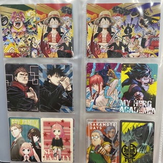 สติกเกอร์ 2 ชั้น Clear sticker spyxfamily onepiece bluebox jujutsu kaisen kaiju