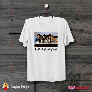 ผ้าฝ้ายแท้ใหม่ เสื้อยืดลําลอง แขนสั้น คอกลม พิมพ์ลาย Friends Characters Tv Show Cool Gift DIY 2022S-4XL