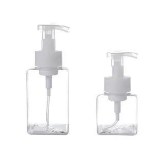 Double.thai ขวดปั้มโฟม พลาสติก ทรงสี่เหลี่ยม ขนาด 250/450ml.