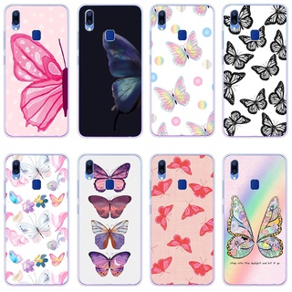 เคสซิลิโคนใส ลายการ์ตูนผีเสื้อ กันกระแทก สําหรับ Vivo y83 y95 y85 y66