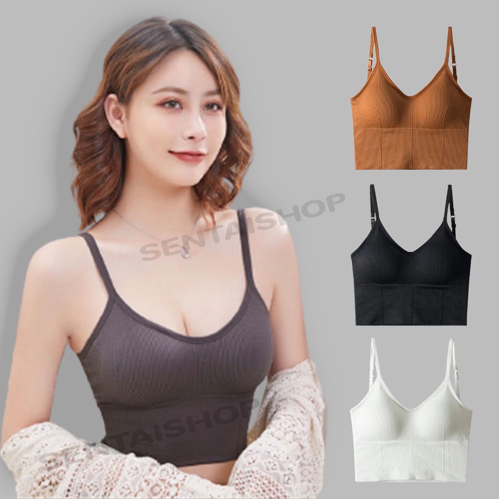 brabra สปอร์ตบรา เสื้อชั้นในผู้หญิง บราสายเดี่ยว รุ่น B035 ชุดชั้นใน สายยางยืดไม่กดรัด