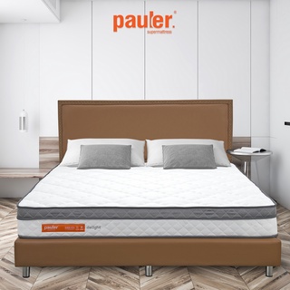 Pauler ที่นอนพ็อกเก็ตสปริง ที่นอนสปริงไฮบริด รุ่น Delight หนา 9 นิ้ว เสริมยางพารา แถมฟรีหมอนหนุนสุญญากาศ (ส่งฟรี)