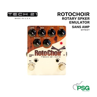 TECH 21 ROTOCHOIR ROTARY SPKER EMULATOR SANSAMP GUITAR EFFECTS PEDAL