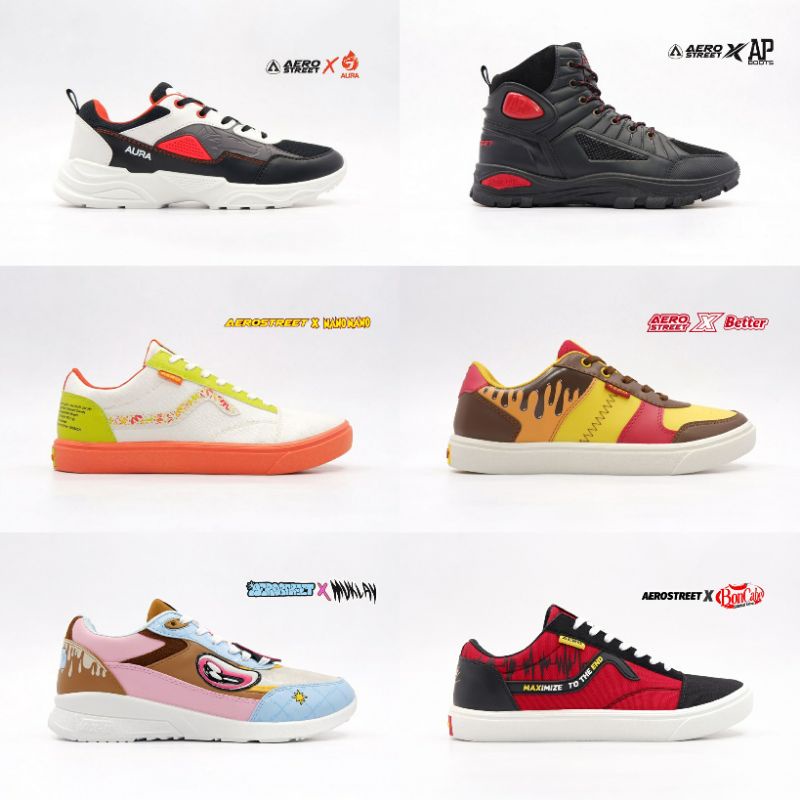 [ Limited 100% ORI ] รองเท้าบู๊ท Aerostreet x AP | Aerostreet x Collaboration / Aura Fire / AP Boots