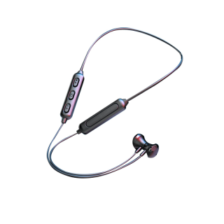 หูฟังบลูทูธ 5.0+ EDR หูฟังอินเอียร์ แบบคล้องคอ หูฟังออกกำลังกาย กันน้ำกันเหงื่อ พร้อมไมค์โครโฟน สวมใส่สบาย Bluetooth 5.0 Sports In-Ear Headphone