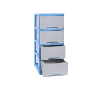 คุ้มค่าตู้ลิ้นชักสีฟ้า 4 ชั้น รุ่น A-002-7 Drawers